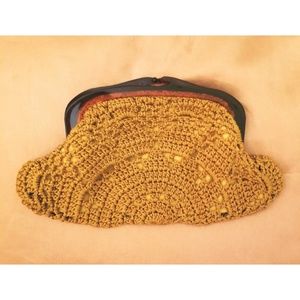 Vintage crochet clutch